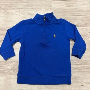 Ralph Lauren Kids Royal Blue Half-Zip Pullover Baby Size 24 Months